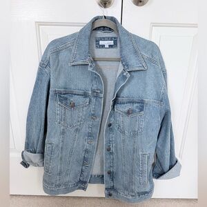 LOFT Oversized Denim Trucker Jacket